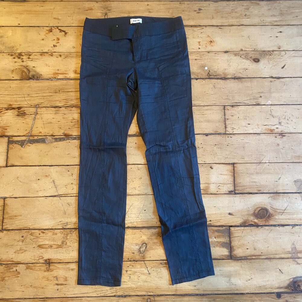 Helmut Lang Women's Black and Navy Trousers